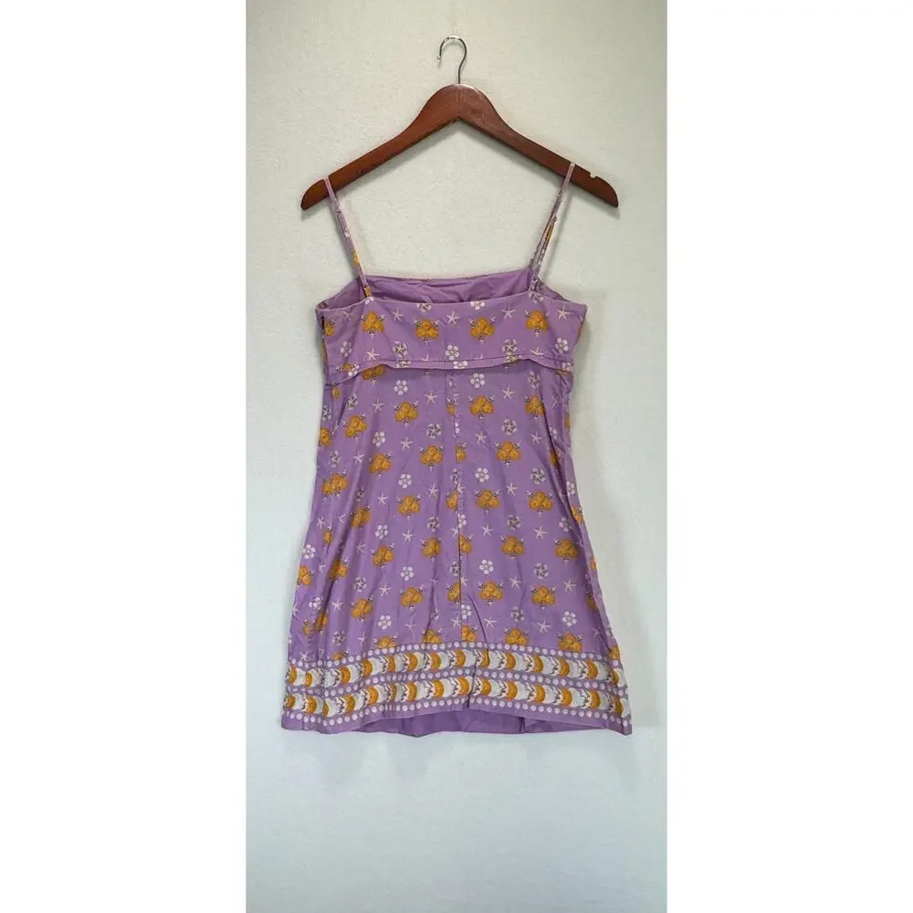 Rachel Antonoff Gwen By The Seashore Print Mini Dress Summer Beach Floral - Picture 12 of 12